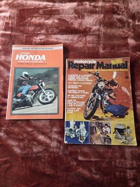 Clymer Honda & Motorcycle Repair Manual Set - Orange and Yellow Covers
